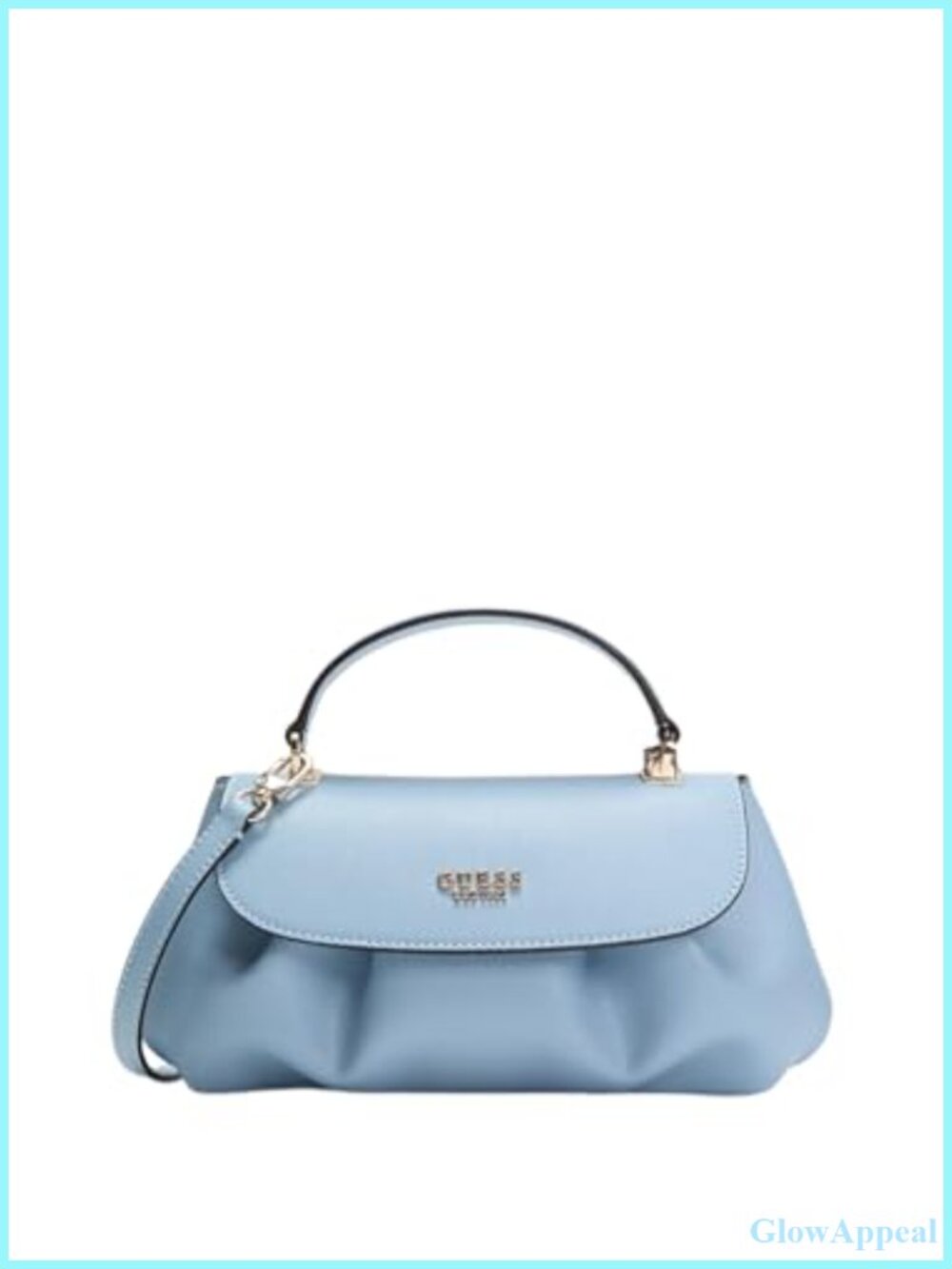 GUESS Amorette Top Handle Flap Satchel with Detachable Crossbody Strap